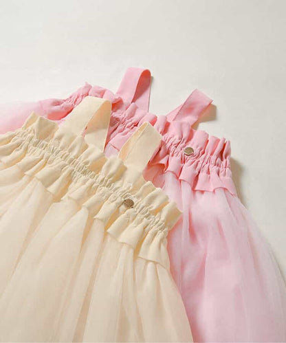 日本童裝 BREEZE 網紗連身裙 70-80cm 女童款 初生嬰兒 秋季 DRESSES