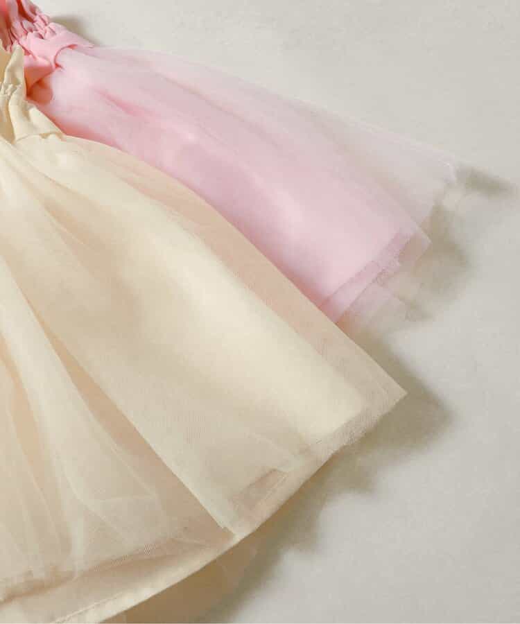 日本童裝 BREEZE 網紗連身裙 70-80cm 女童款 初生嬰兒 秋季 DRESSES
