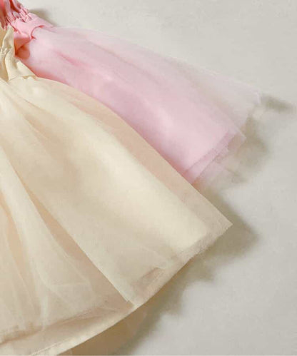 日本童裝 BREEZE 網紗連身裙 70-80cm 女童款 初生嬰兒 秋季 DRESSES