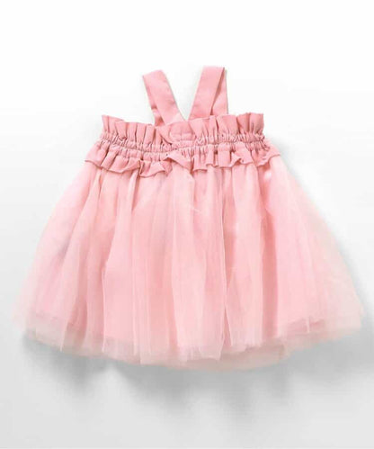 日本童裝 BREEZE 網紗連身裙 70-80cm 女童款 初生嬰兒 秋季 DRESSES