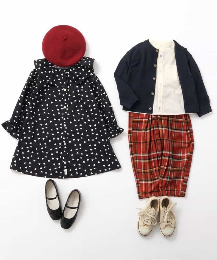 日本童裝 BREEZE 襯衫連身裙 90-140cm 女童款 秋季 DRESSES