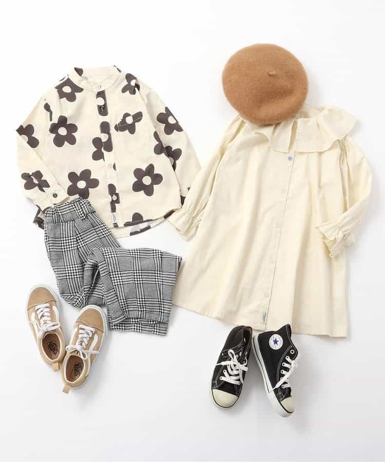 日本童裝 BREEZE 襯衫連身裙 90-140cm 女童款 秋季 DRESSES