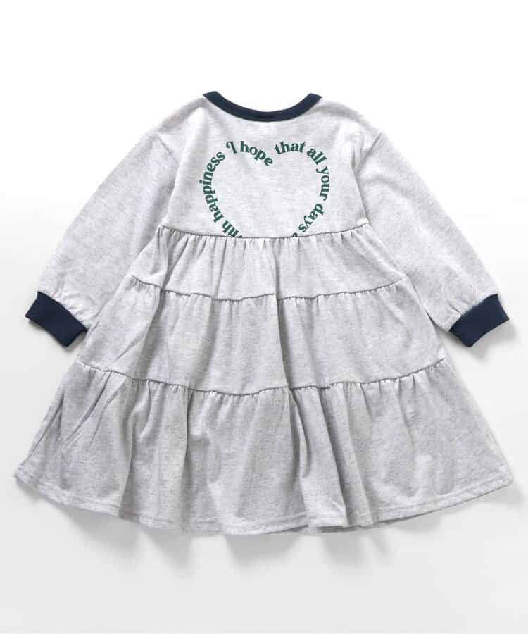 日本童裝 BREEZE 學院風分層連身裙 80-140cm 女童款 秋季 DRESSES 聖誕紅/新年紅