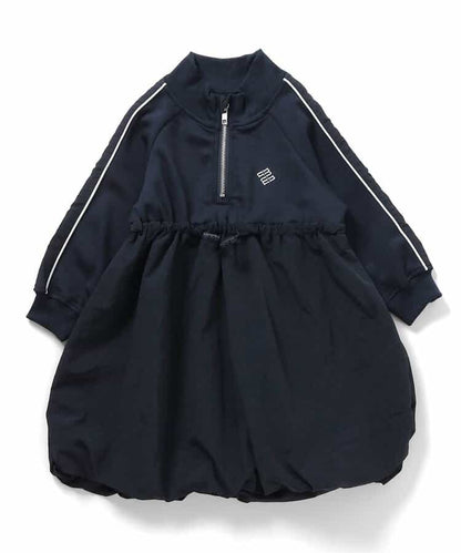 日本童裝 BREEZE 皺褶泡泡連身裙 80-140cm 女童款 秋季 DRESSES