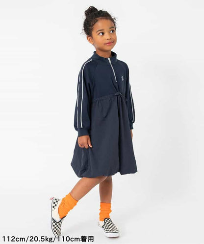 日本童裝 BREEZE 皺褶泡泡連身裙 80-140cm 女童款 秋季 DRESSES