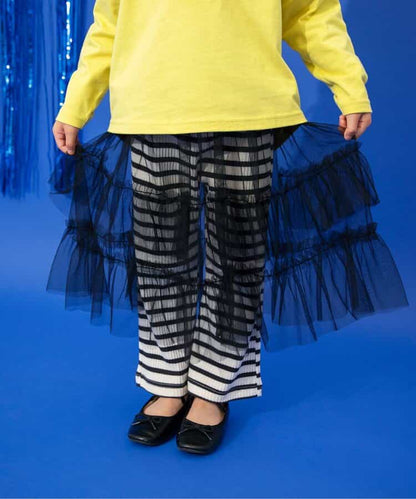 日本童裝 BREEZE 不對稱薄紗裙 80-140cm 女童款 秋季 SKIRTS