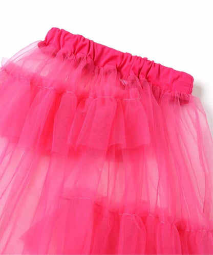 日本童裝 BREEZE 不對稱薄紗裙 80-140cm 女童款 秋季 SKIRTS