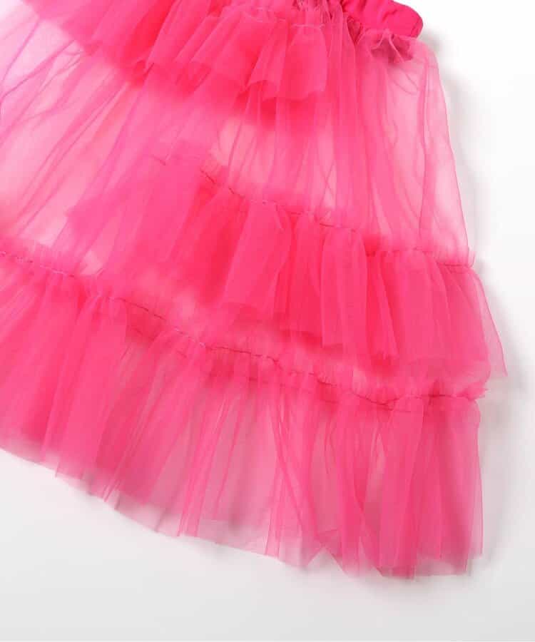 日本童裝 BREEZE 不對稱薄紗裙 80-140cm 女童款 秋季 SKIRTS