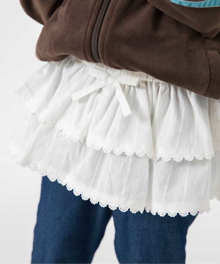日本童裝 BREEZE 層疊荷葉邊半身裙 80-140cm 女童款 秋季 DRESSES