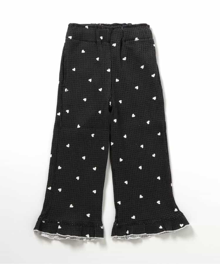日本童裝 BREEZE 華夫格花邊長褲 80-140cm 女童款 秋季 PANTS