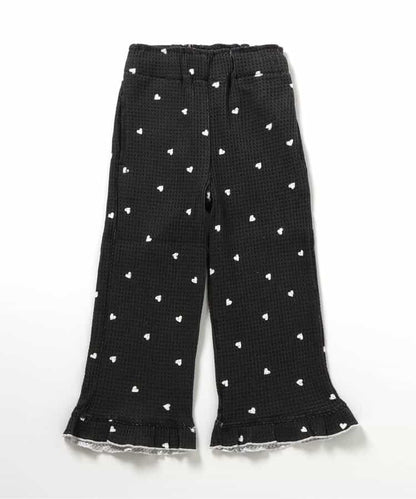 日本童裝 BREEZE 華夫格花邊長褲 80-140cm 女童款 秋季 PANTS