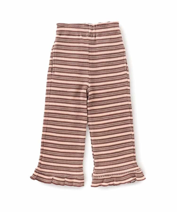 日本童裝 BREEZE 華夫格花邊長褲 80-140cm 女童款 秋季 PANTS