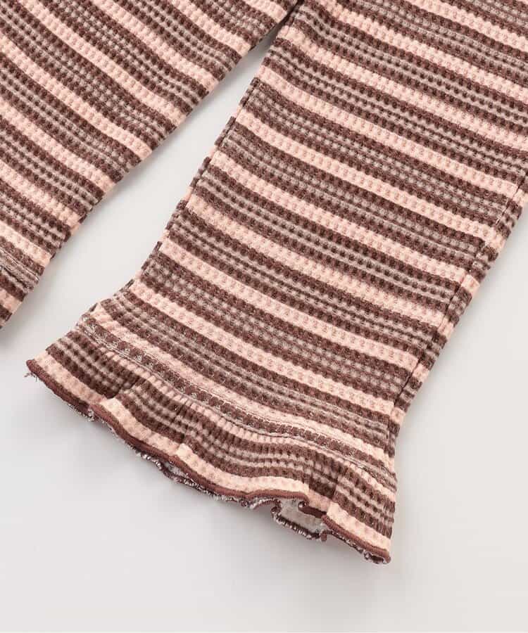 日本童裝 BREEZE 華夫格花邊長褲 80-140cm 女童款 秋季 PANTS