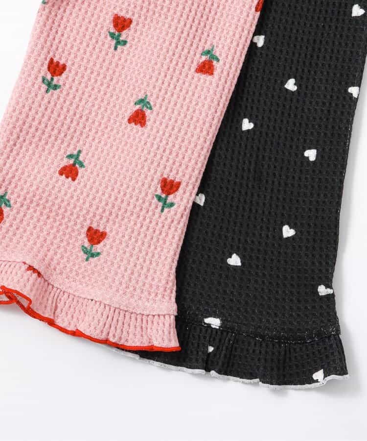 日本童裝 BREEZE 華夫格花邊長褲 80-140cm 女童款 秋季 PANTS
