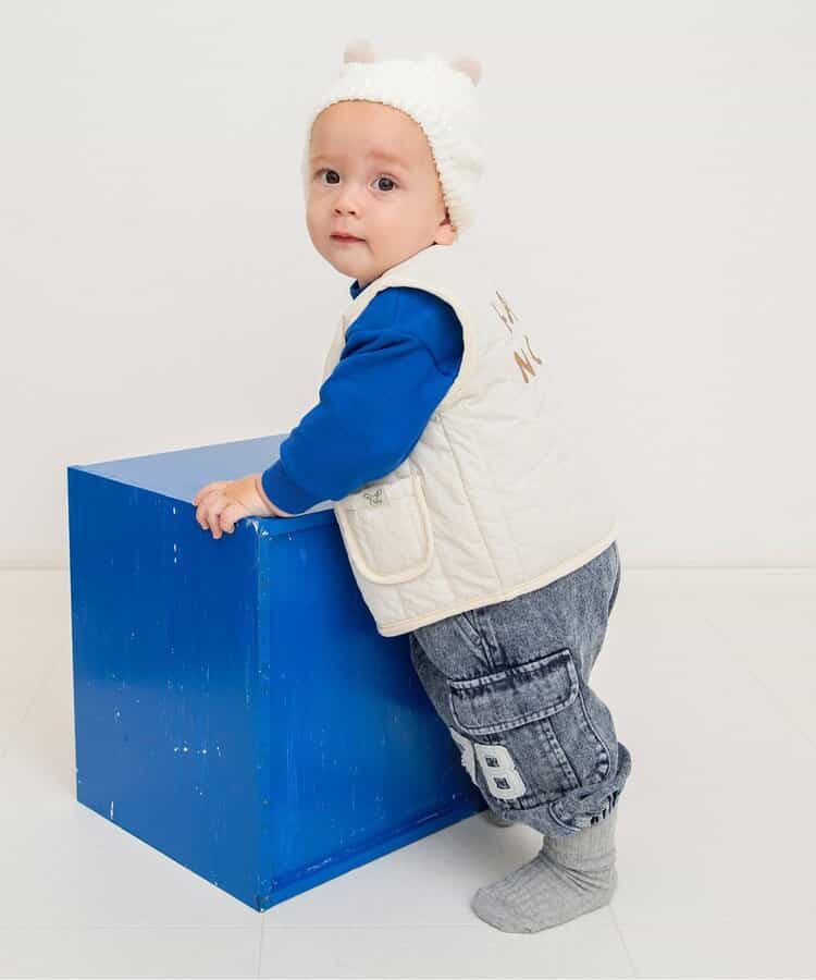 日本童裝 BREEZE 工裝短褲 70-80cm 男童款 初生嬰兒 秋季 PANTS