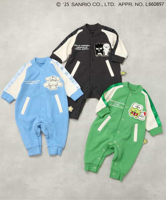日本童裝 BREEZE x Sanrio 棒球風連衣 70-80cm 男童款/女童款 初生嬰兒 秋季 Jumpsuit