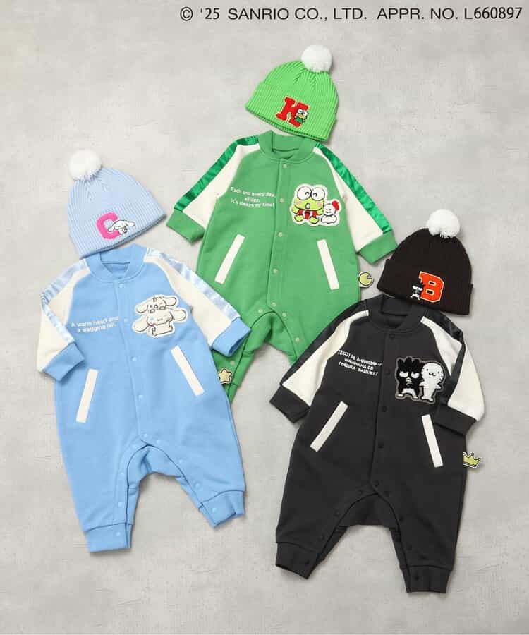 日本童裝 BREEZE x Sanrio 棒球風連衣 70-80cm 男童款/女童款 初生嬰兒 秋季 Jumpsuit