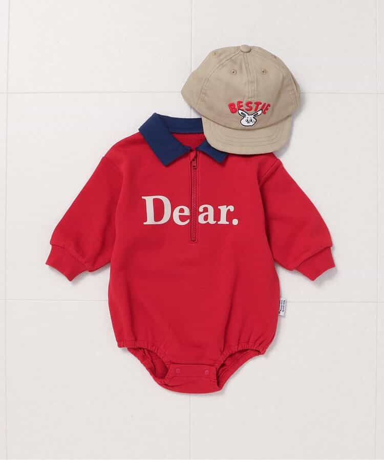 日本童裝 BREEZE 連衣 70-80cm 男童款 初生嬰兒 秋季 Jumpsuit 聖誕紅/新年紅