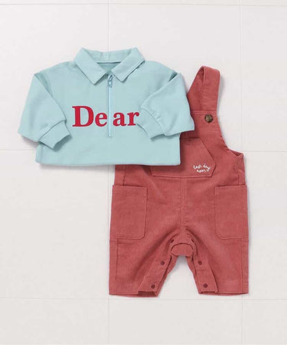 日本童裝 BREEZE 連衣 70-80cm 男童款 初生嬰兒 秋季 Jumpsuit 聖誕紅/新年紅