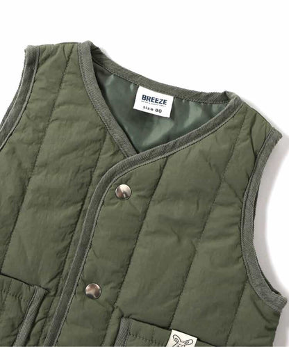 日本童裝 BREEZE 夾棉背心 80cm 男童款 初生嬰兒 秋季 OUTERWEAR