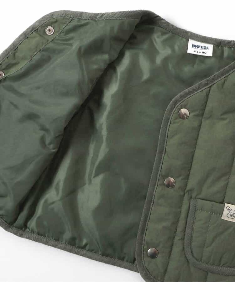 日本童裝 BREEZE 夾棉背心 80cm 男童款 初生嬰兒 秋季 OUTERWEAR