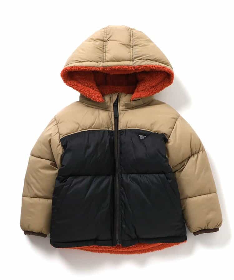 日本童裝 BREEZE 2Way 雙面兩著夾棉厚身保暖外套 80-150cm 男童款/女童款 冬季 (適合寒冷天氣、溫度低天氣及落雪）OUTERWEAR【日本預售：2025年11月上旬】