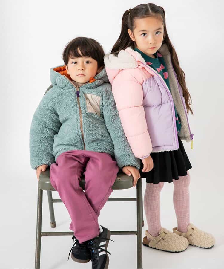 日本童裝 BREEZE 2Way 雙面兩著夾棉厚身保暖外套 80-150cm 男童款/女童款 冬季 (適合寒冷天氣、溫度低天氣及落雪）OUTERWEAR【日本預售：2025年11月上旬】