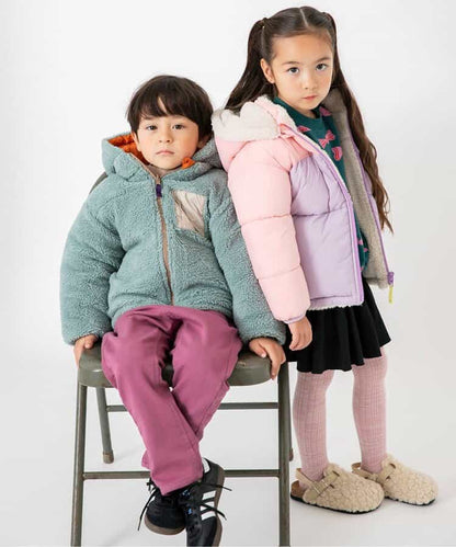 日本童裝 BREEZE 2Way 雙面兩著夾棉厚身保暖外套 80-150cm 男童款/女童款 冬季 (適合寒冷天氣、溫度低天氣及落雪）OUTERWEAR【日本預售：2025年11月上旬】