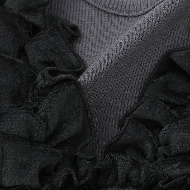 日本童裝 pe#main 拼邊花邊上衣 80-130cm 女童款 秋季 TOPS