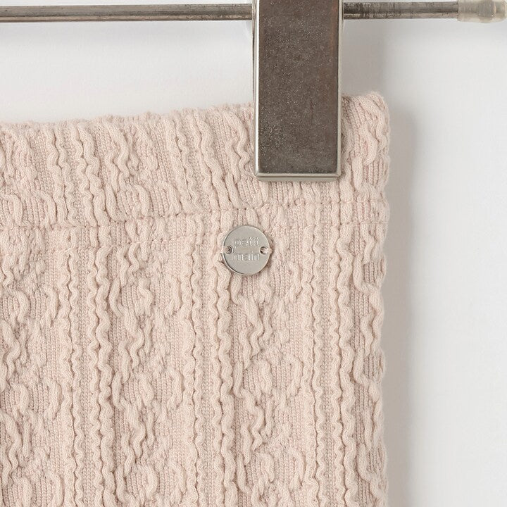 日本童裝 pe#main [乳木果油處理]提花緊身褲 80-130cm 女童款 秋季 PANTS