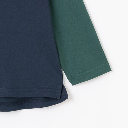 日本童裝 pe#main [有機棉] 插肩長袖上衣 80-130cm 男童款/女童款 秋季 TOPS