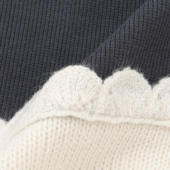 日本童裝 pe#main 鉤針編織拼接連身裙 80-130cm 女童款 秋季 DRESSES