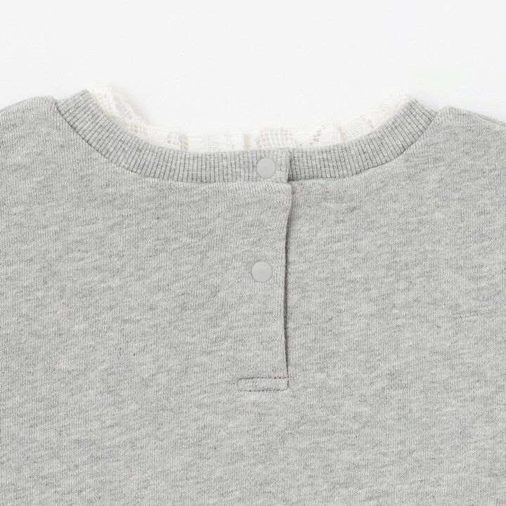 日本童裝 pe#main 蕾絲logo衛衣 80-130cm 女童款 秋季 TOPS