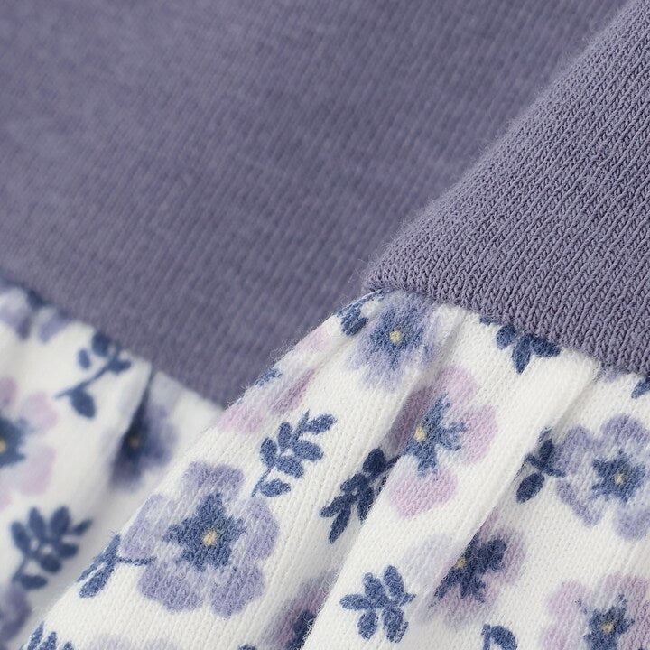 日本童裝 pe#main 拼接絲帶上衣 80-130cm 女童款 秋季 TOPS