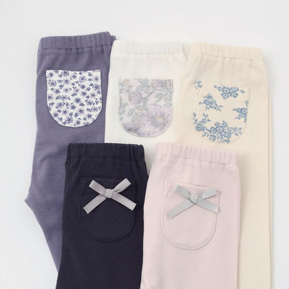 日本童裝 pe#main 口袋打底褲 80-130cm 女童款 秋季 PANTS