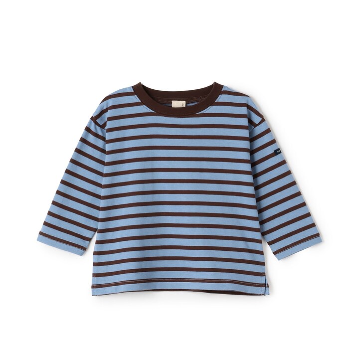 日本童裝 pe#main 食品防污 間條上衣 80-130cm 男童款 秋季 TOPS