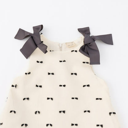 日本童裝 pe#main 蝴蝶結肩帶吊帶裙 80-130cm 女童款 秋季 DRESSES