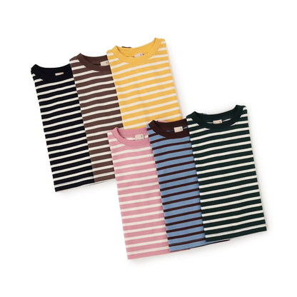 日本童裝 pe#main 食品防污 間條上衣 80-130cm 男童款 秋季 TOPS