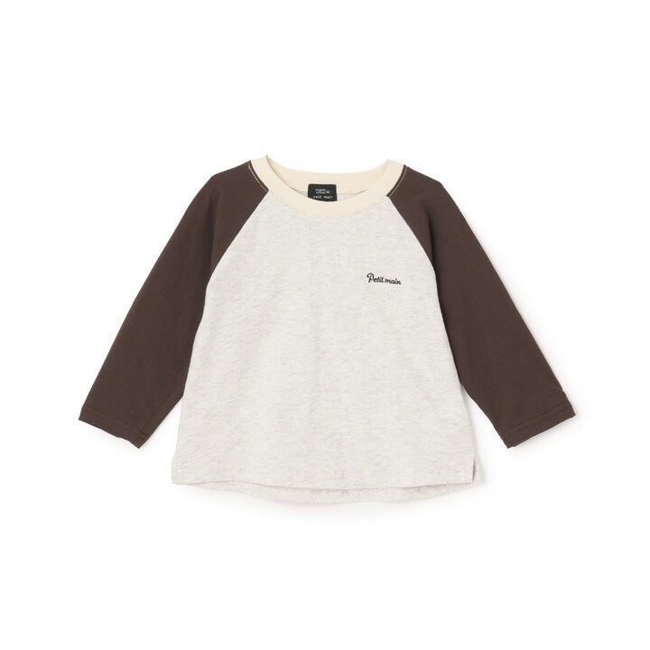 日本童裝 pe#main [有機棉] 插肩長袖上衣 80-130cm 男童款/女童款 秋季 TOPS