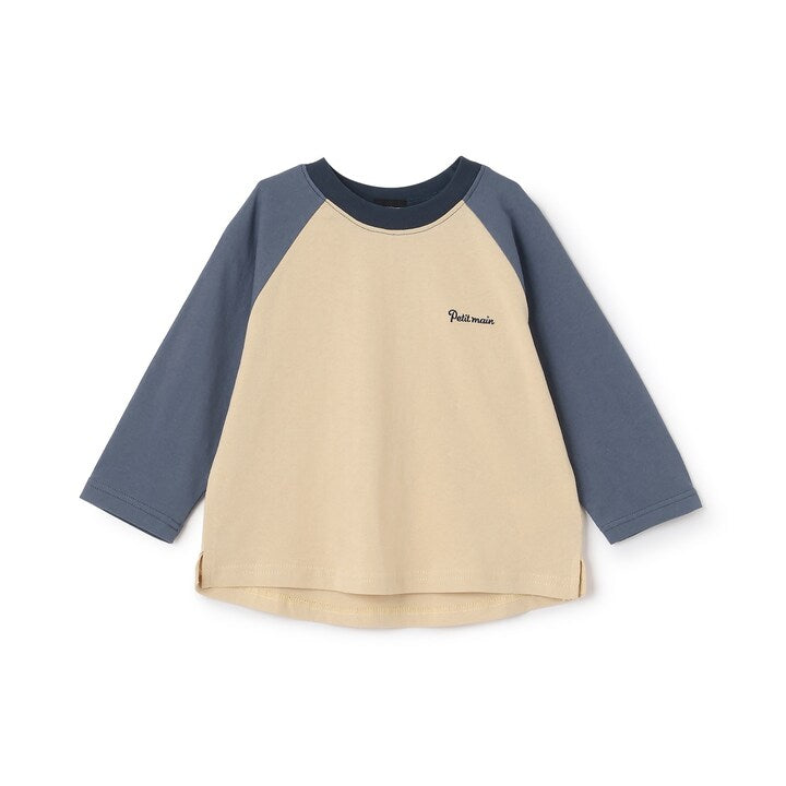 日本童裝 pe#main [有機棉] 插肩長袖上衣 80-130cm 男童款/女童款 秋季 TOPS