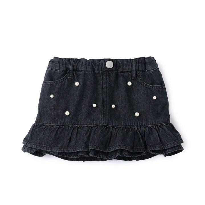 日本童裝 pe#main 花邊牛仔短裙 80-130cm 女童款 秋季 SKIRTS