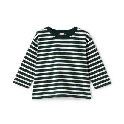 日本童裝 pe#main 食品防污 間條上衣 80-130cm 男童款 秋季 TOPS