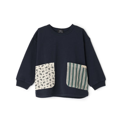 日本童裝 pe#main [有機棉] 口袋長袖上衣 80-130cm 男童款 秋季 TOPS