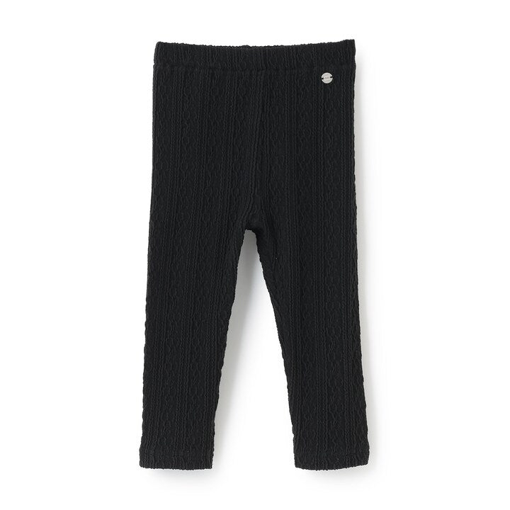 日本童裝 pe#main [乳木果油處理]提花緊身褲 80-130cm 女童款 秋季 PANTS