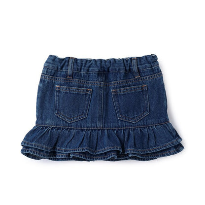 日本童裝 pe#main 花邊牛仔短裙 80-130cm 女童款 秋季 SKIRTS