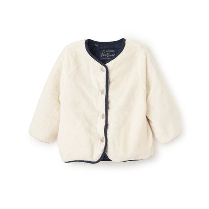 日本童裝 pe#main 2Way 雙面兩著 夾棉燙金外套 80-130cm 女童款 冬季 (適合初秋、香港平均溫度、寒冷天氣）OUTERWEAR