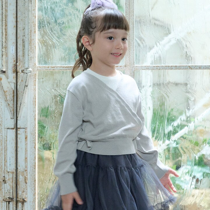 日本童裝 pe#main 芭蕾針織短上衣 80-130cm 女童款 秋季 TOPS