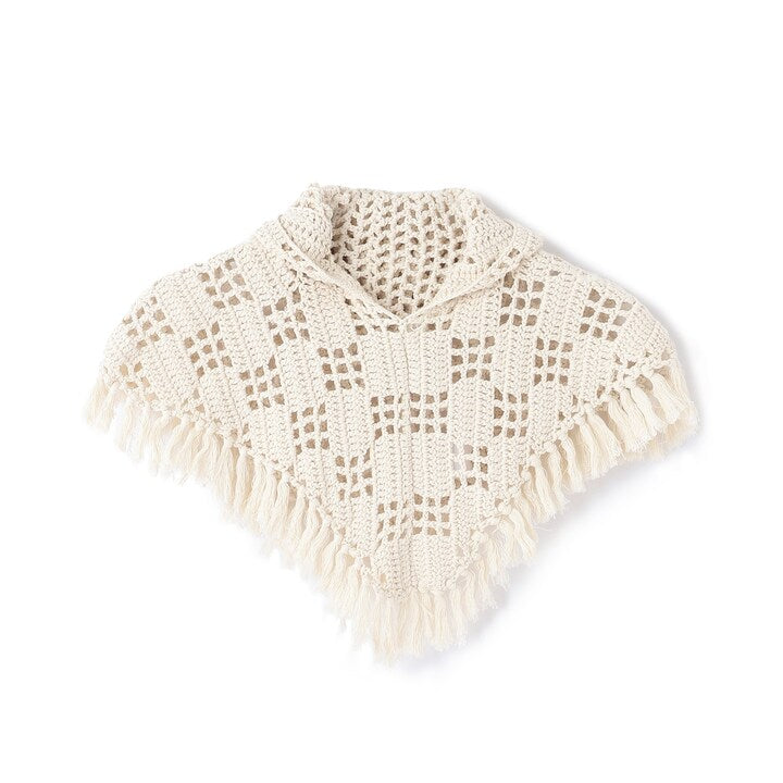 日本童裝 pe#main 鉤針披肩 80-130cm 女童款 秋季 OUTERWEAR