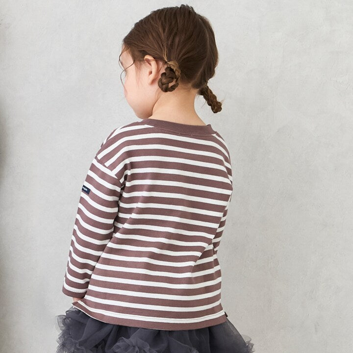 日本童裝 pe#main 食品防污 間條上衣 80-130cm 男童款 秋季 TOPS