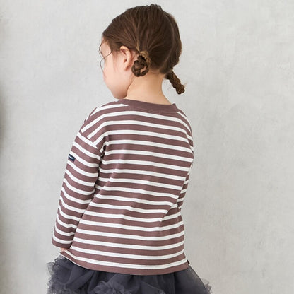 日本童裝 pe#main 食品防污 間條上衣 80-130cm 男童款 秋季 TOPS